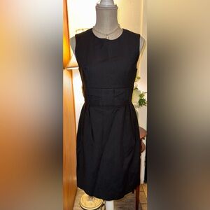 Elegant Black Kate Spade Sleeveless Dress with a Bow Detail